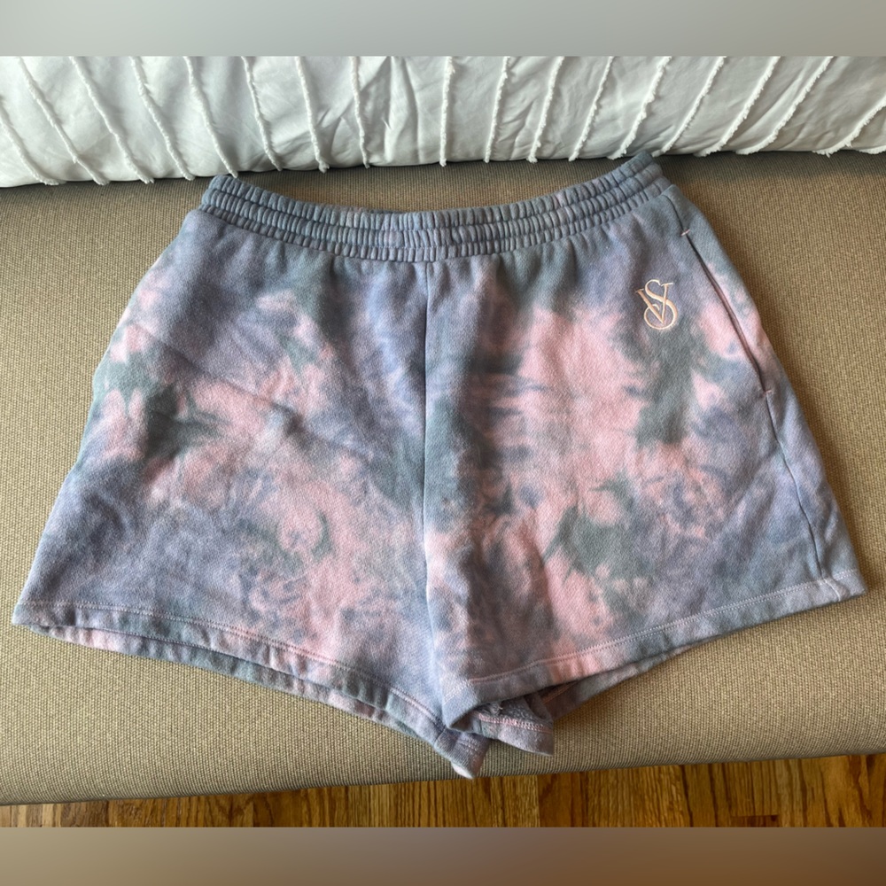 Victoria’s Secret Purple & Pink Tie Dye Sweat Shorts